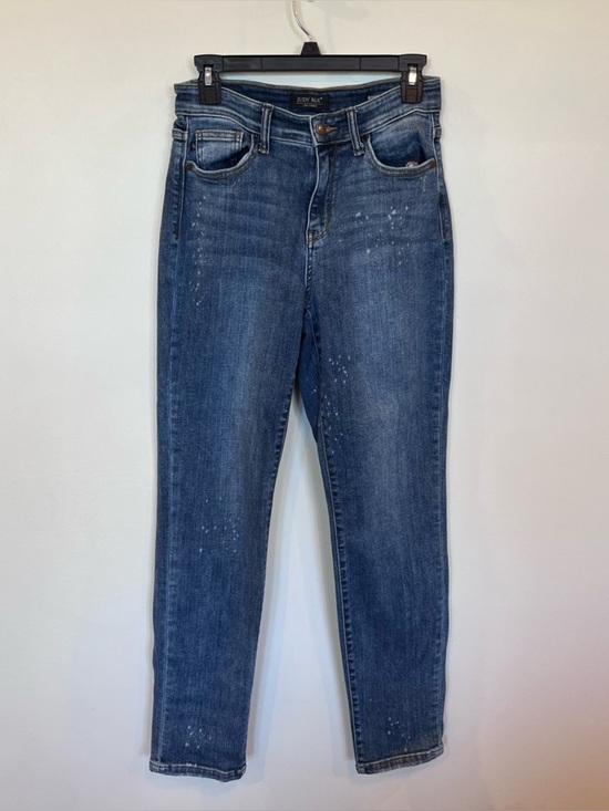 Judy Blue Denim - Judy Blue Boyfriend Fit Jeans Speckled Wash Size 3/26 High Rise Stretch